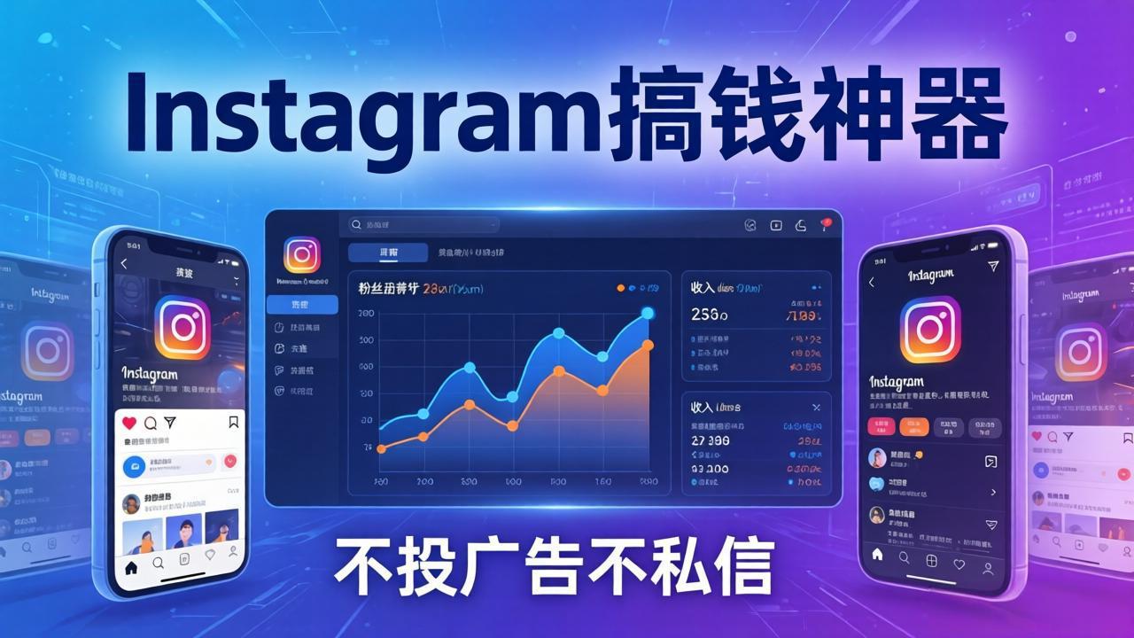 Instagram搞钱神器:月涨6万粉+月入5万刀,不投广告不私信,靠算法+低价产品-仙女副业网