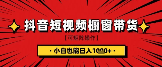 抖音短视频食品橱窗带货，小白轻松上手日入1k+【揭秘】-仙女副业网