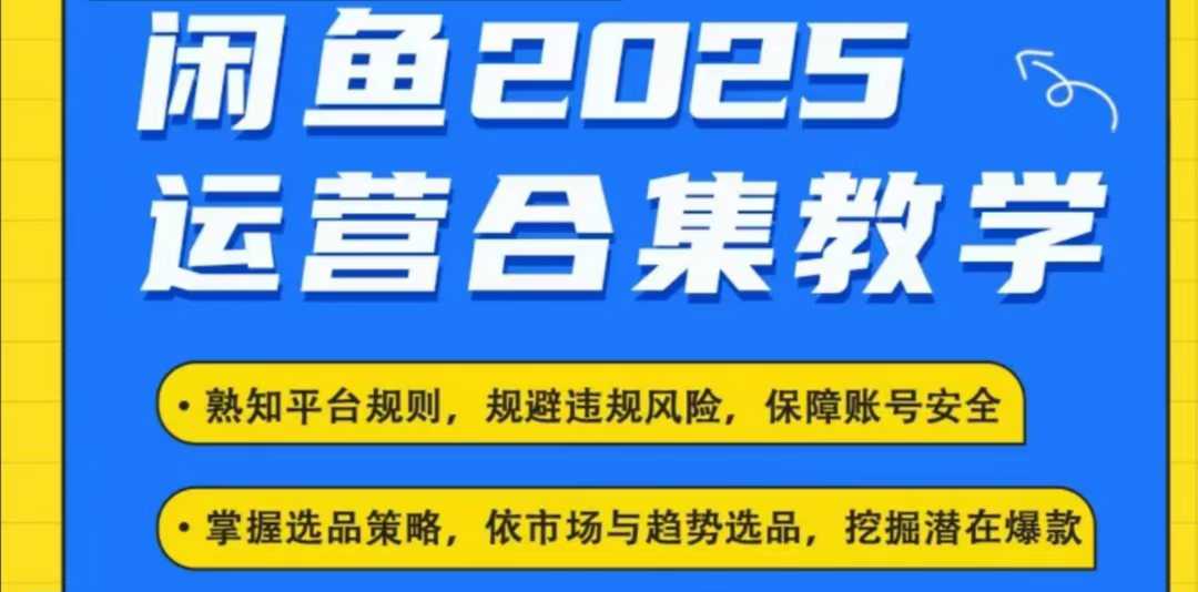 2025闲鱼电商运营全集，2025最新咸鱼玩法-仙女副业网