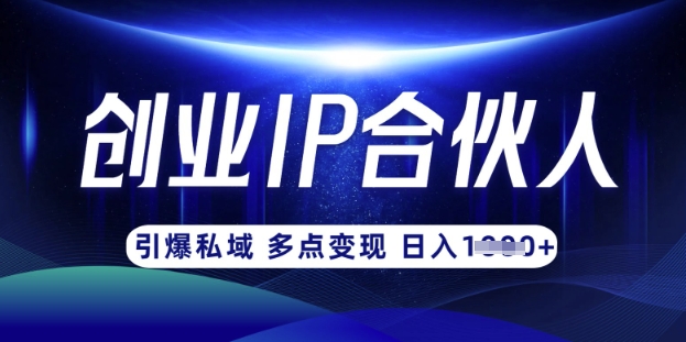 云帆·创业ip合伙人打造3.0，从0到1教你做网创，实现月入过W-仙女副业网