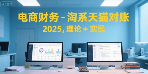 电商财务-淘系天猫对账2025，理论+实操-仙女副业网