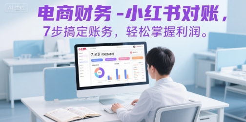 电商财务-小红书对账，7步搞定账务，轻松掌握利润-仙女副业网