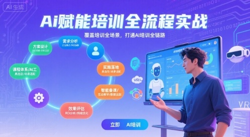 AI赋能培训全流程实站，覆盖培训全场景，打通 Al培训全链路-仙女副业网