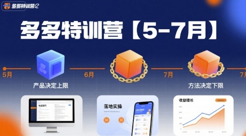 多多特训营【5-7月】产品决定上限，方法决定下限，各种玩法技巧落地实操-仙女副业网