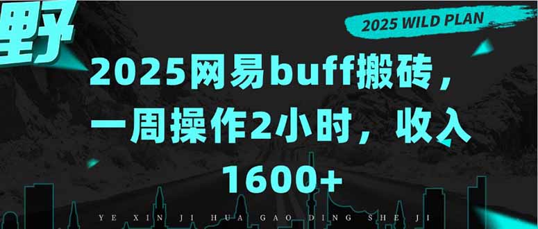 2025网易buff搬砖，一周操作2小时，收入1600+-仙女副业网