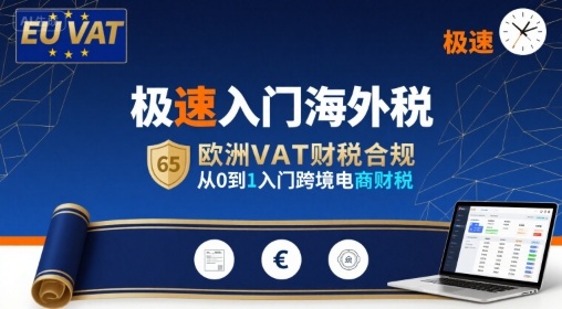 极速入门海外税，欧洲VAT财税合规，从0到1入门跨境电商财税-仙女副业网