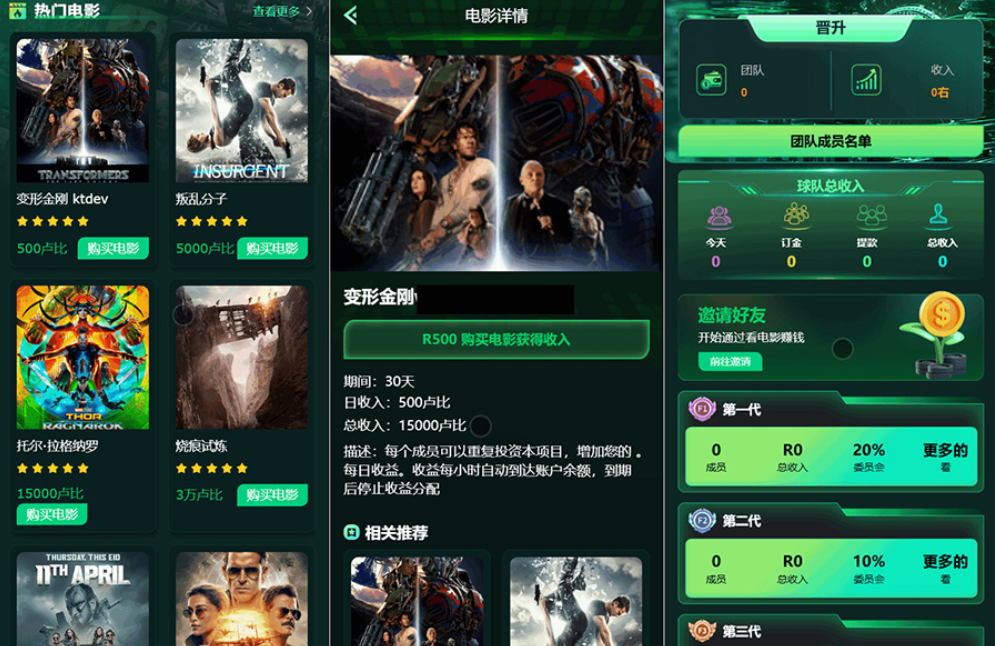 Flickiri Fun海外电影投资理财源码 电影投资正规平台 影视理财类源码-仙女副业网