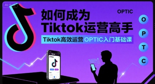 如何成为Tiktok运营高手，Tiktok高效运营OPTIC入门基础课-仙女副业网