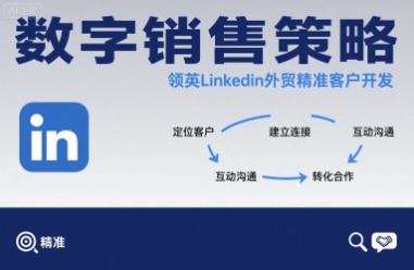 数字销售策略领英LinkedIn外贸精准客户开发-仙女副业网