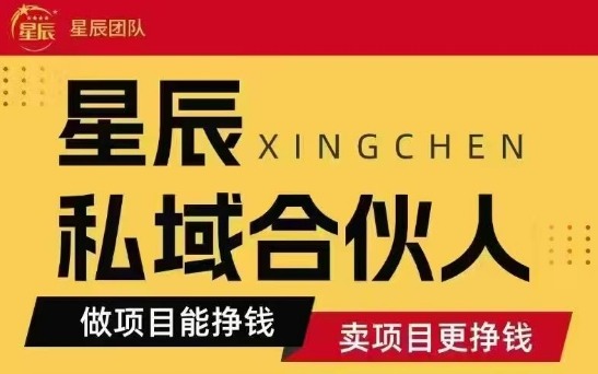 全网首发星辰私域项目合集，最新实操玩法，短期快速实现变现-仙女副业网