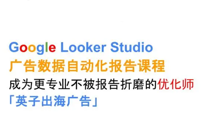 英子出海广告·Google Looker Studio从新手到高手-仙女副业网