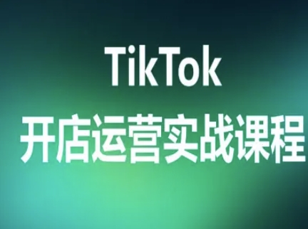 TikTok开店运营实战课程，TK跨境电商实操全流程-仙女副业网