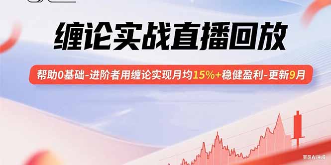 缠论实战直播回放：帮助0基础-进阶者用缠论实现月均15%+稳健盈利-更新9月-仙女副业网