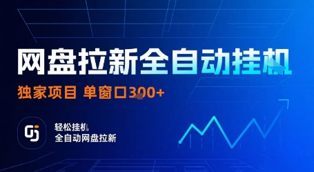 网盘拉新全自动挂G，独家项目，全自动运行完成拉新做任务，单窗口3张+【揭秘】-仙女副业网