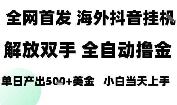 海外抖音无人直播，单日产出1.5k+，长期稳定，新手可玩，无脑操作【揭秘】-仙女副业网