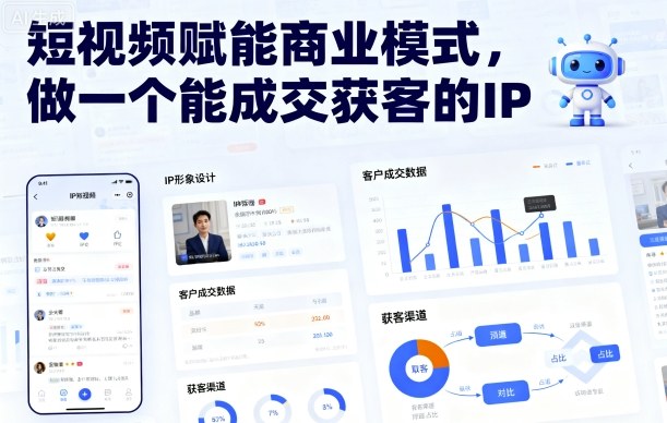 短视频赋能商业模式，做一个能成交获客的IP-仙女副业网