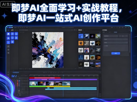 即梦AI全面学习+实战教程，即梦AI一站式AI创作平台-仙女副业网