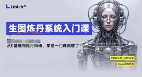LibLibAI哩布哩布生图炼丹系统入门课，从生图到炼丹，只学这一门就够了-仙女副业网