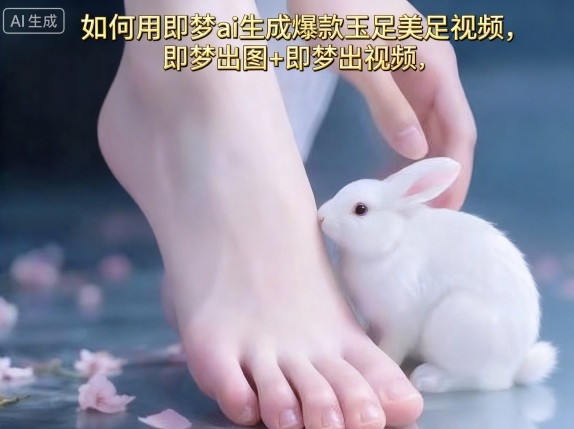 如何用即梦ai生成爆款玉足美足视频，即梦出图+即梦出视频，快速涨粉-仙女副业网