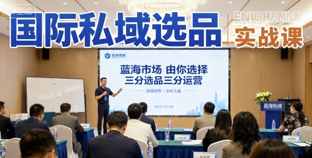 国际私域选品实战课，蓝海市场由你选择，七分选品三分运营-仙女副业网