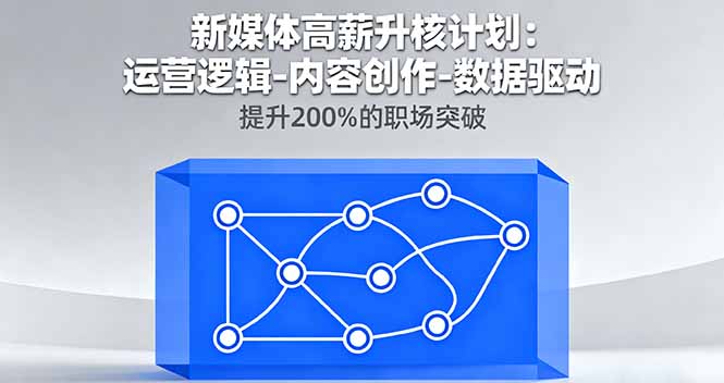 新媒体高薪升核计划：运营逻辑-内容创作-数据驱动，提升200%的职场突破-仙女副业网