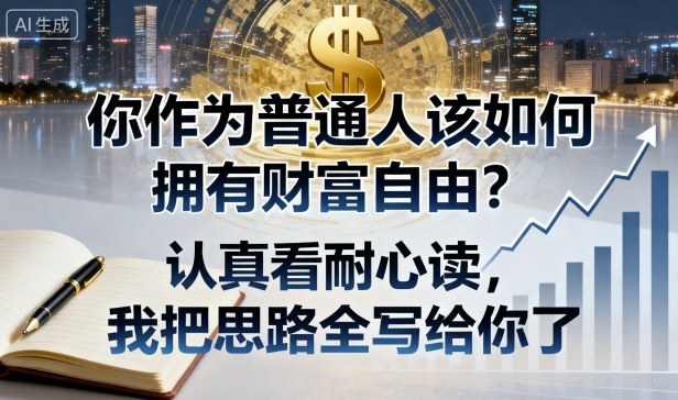 付费文章：你作为普通人该如何拥有财富自由？认真看耐心读，我把思路全写给你了-仙女副业网