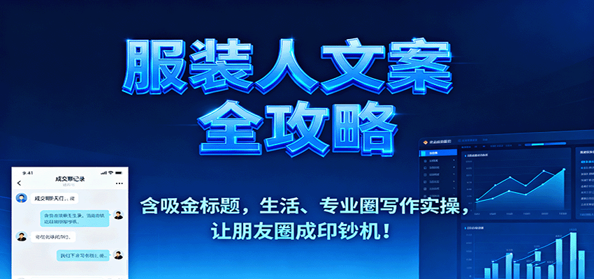 服装人文案全攻略，含吸金标题，生活、专业圈写作实操，让朋友圈成印钞机！-仙女副业网