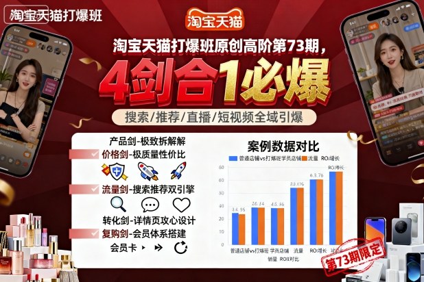 淘宝天猫打爆班原创高阶第73期，4剑合1必爆-仙女副业网