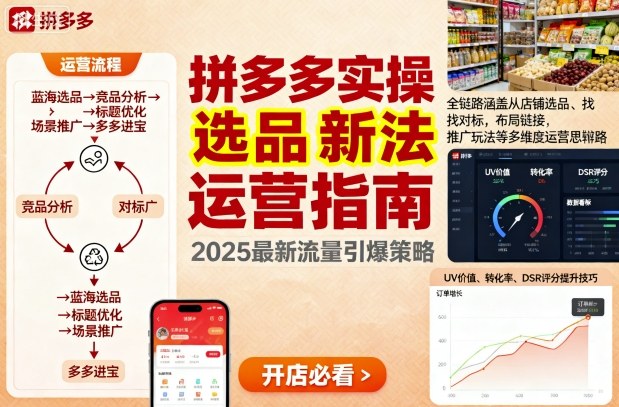 王校长9月12拼多多实操新玩法，全链路涵盖从店铺选品、找对标，布局链接，推广玩法等多维度运营思路-仙女副业网