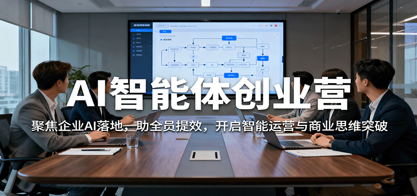 AI智能体创业营：聚焦企业AI落地，助全员提效，开启智能运营与商业思维突破-仙女副业网