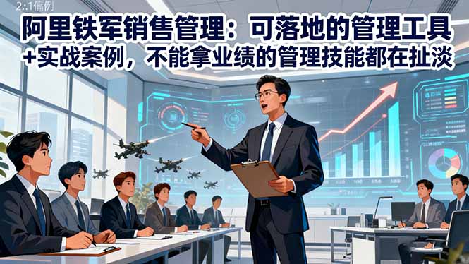 阿里铁军销售管理:可落地的管理工具+实战案例,不能拿业绩的管理都在扯淡-仙女副业网