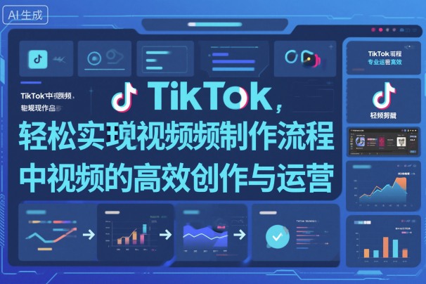 TikTok中视频制做流程，轻松实现Tk中视频的高效创作与运营-仙女副业网