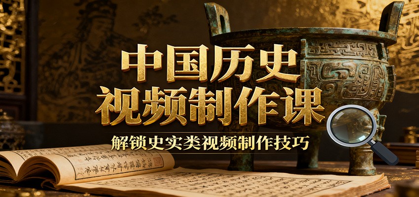 中国历史视频制作课:疆域地图集+参考文案+练习素材,解锁史实类视频制作技巧-仙女副业网