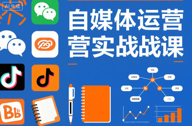 自媒体运营实战课，掌握一套系统的自媒体运营底层方法论，成为优秀的内容创作者-仙女副业网