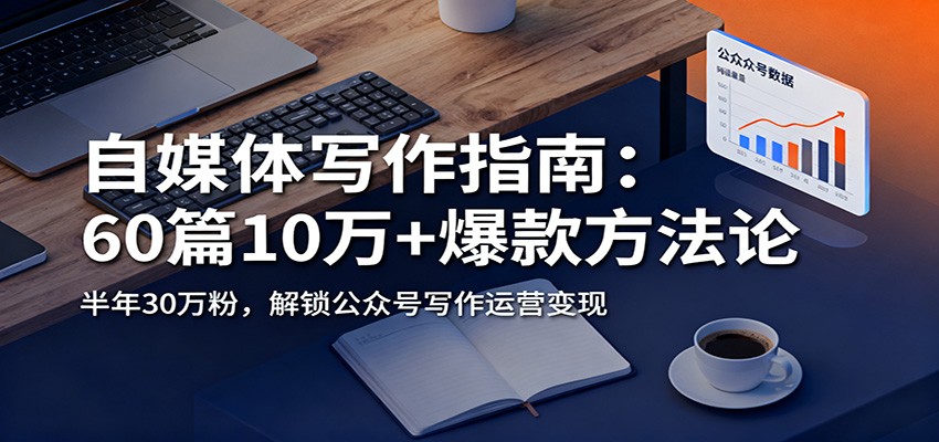 自媒体写作指南：60篇10万+爆款方法论，半年30万粉，解锁公众号写作运营变现-仙女副业网