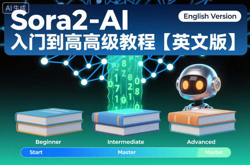 Sora2-AI入门到高级教程【英文版】-仙女副业网