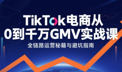 TikTok电商从0到千万GMV实战课，从0到1拆解实战秘籍(更新)-仙女副业网