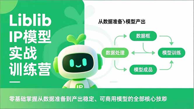 Liblib IP模型实战训练营，零基础掌握从数据准备到产出稳定、可商用模型的全部核心技能-仙女副业网