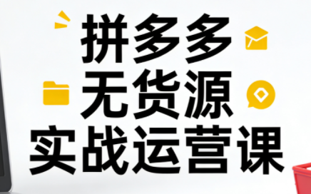 子枫老师·拼多多无货源实战运营课(更新12月)-仙女副业网