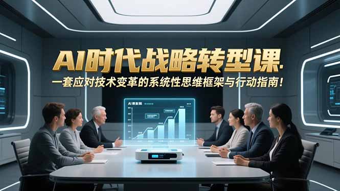 AI时代战略转型课：一套应对技术变革的系统性思维框架与行动指南！-仙女副业网