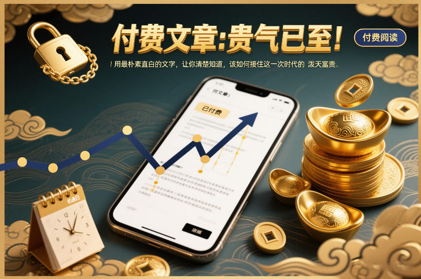 付费文章：贵气已至！用最朴素直白的文字，让你清楚知道，该如何接住这一次时代的泼天富贵-仙女副业网