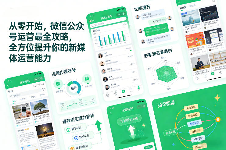 从零开始，微信公众号运营最全攻略，全方位提升你的新媒体运营能力-仙女副业网