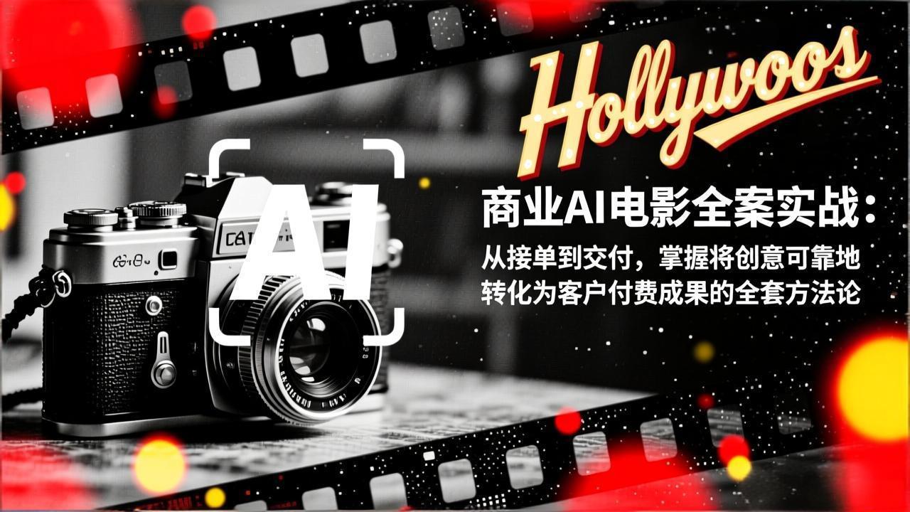 商业AI电影全案实战：从接单到交付，掌握将创意可靠地转化为客户付费成果的全套方法论-仙女副业网