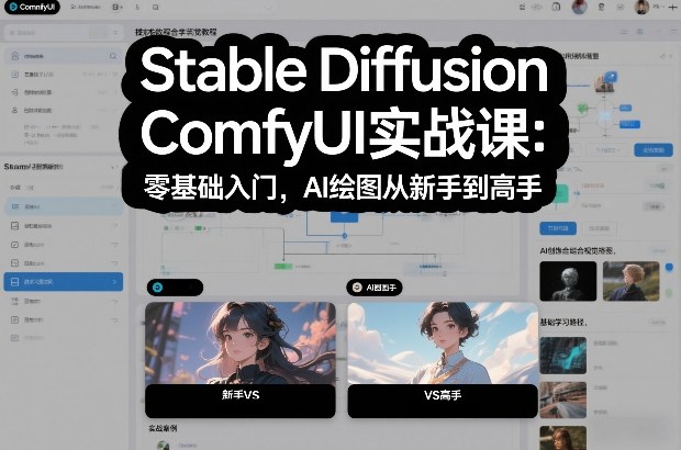 Stable Diffusion ComfyUI实战课：零基础入门，AI绘图从新手到高手-仙女副业网