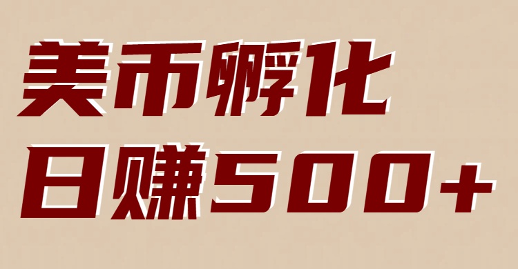 美币孵化项目：电脑全自动挂机赚美金，小白轻松上手-仙女副业网