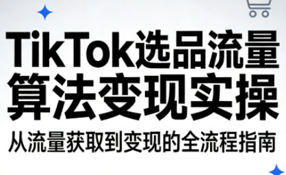 TikTok选品流量算法变现实操-仙女副业网