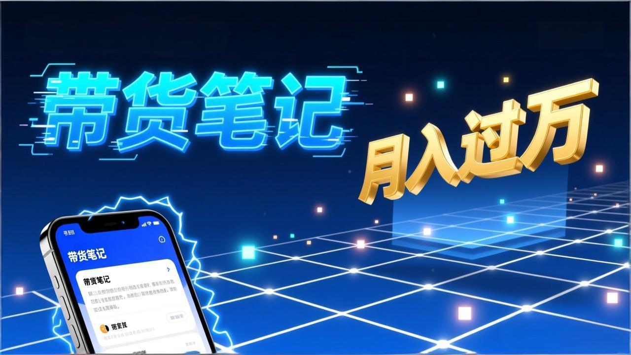 小红书爆款笔记带货实战：拆解封面标题正文全要素，手把手教你单篇笔记带货月入过万-仙女副业网