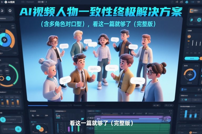 AI视频人物一致性终极解决方案(含多角色对口型)，看这一篇就够了(完整版)-仙女副业网