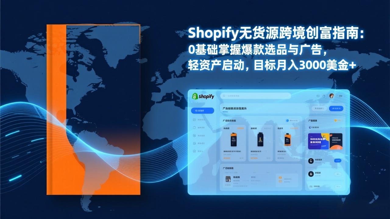 Shopify爆款打法实战：从选品到广告投放，复制爆款模型，驱动独立站月销售额破万刀-仙女副业网