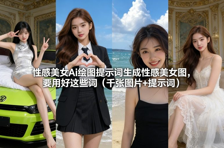 性感美女Ai绘图提示词生成性感美女图，要用好这些词(千张图片+提示词)-仙女副业网